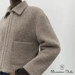 ☆日本未入荷*Massimo Dutti*新作*ウールZIPジャケット/MOLE☆ ☆日本未入荷*Massimo Dutti*新作*ウールZIPジャケット/MOLE